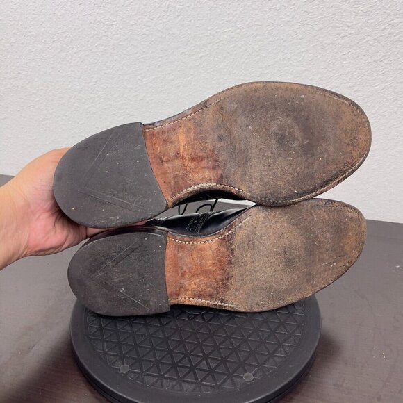 ALLEN EDMONDS Shelton Oxfords Dress Shoes Black Leather Mens Size 8.5 - Picture 8 of 10